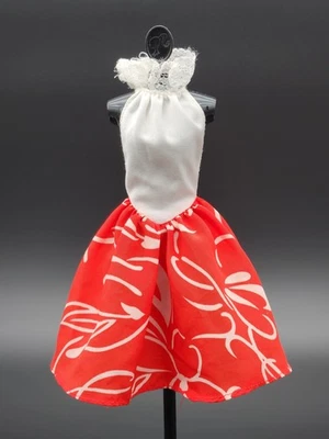 Muñeca Barbie Cole d'Azur Vestido Halter Rojo y Blanco ASIS 1987 #9835 Foto 1 de 4