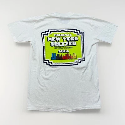 Camiseta de Colección New York Seltzer Para Hombres L 1988 Lime Soda Promo Puff Print Camiseta Nueva de Lote Antiguo Foto 1 de 4