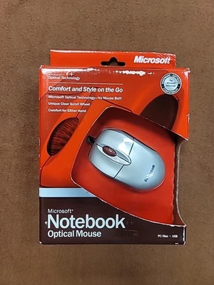 Microsoft Notebook USB Optical Mouse - X08-86054-02  BRAND NEW SEALED - Image 1 of 4