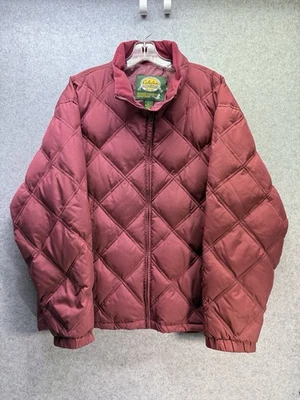 VTG Cabelas Women’s Northern Goose Down Coat Burgundy XL - Image 1 of 4