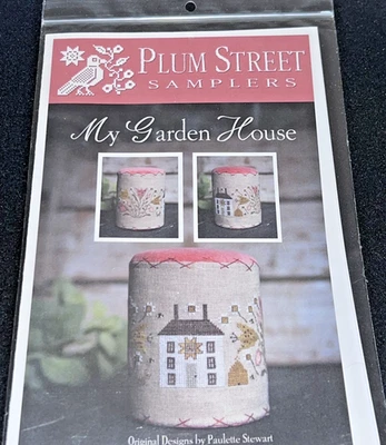 NEW My Garden House Plum Street Samplers Pattern Chart c2020 Paulette Stewart - Image 1 of 3
