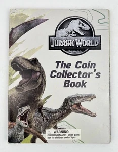 Jurassic World Coin Collectors Book Only Universal City Studios Dinosaurs - Picture 1 of 9
