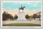 Postcard Jackson Monument Richmond Virginia 1926