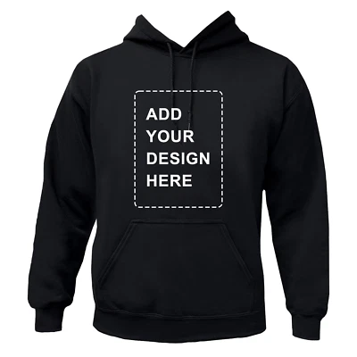 Custom Personalized Printed Gildan Hoodie Custom Logo, Texts, Photo Sweatshirt - Image 1 of 4