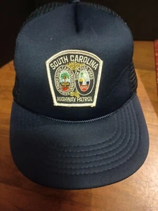 Vintage Collectible South Carolina Highway Patrol Trucker Snapback Patch Hat - Picture 1 of 8