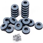 24 Pack 25mm Screw on  Wooden Moving Pads Chair Gliders  Furniture