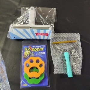 Reusable Pet Hair Remover Roller Multi-Surface Lint Fur Removal Tool Kit 3 Pcs - Picture 1 of 6
