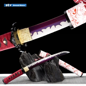Colored Manganese Steel Tanto Sharp Japan Short Battle Sword Ninja Katana -Q8268 - Picture 1 of 11