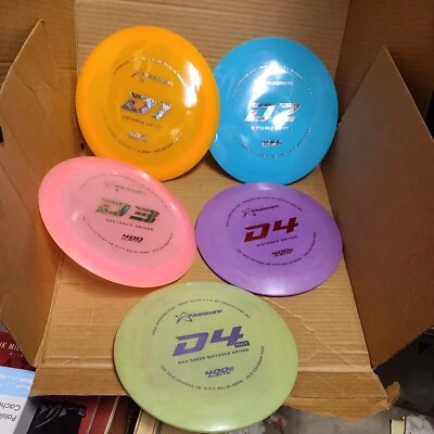 Lot of 5 New Distance Driver Prodigy: D1, D2, D3, D4 & D4 max 170-74g Made USA  - Image 1 of 4