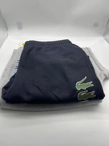 Nuevo con etiquetas Pantalones deportivos Lacoste Duraderos Elegancia para hombre Negro Gris Tallas 0009 - Imagen 1 de 5