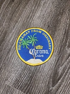 CORONA EXTRA Miles Away PATCH iron on craft beer brewery brewing Brand New! - Picture 1 of 2