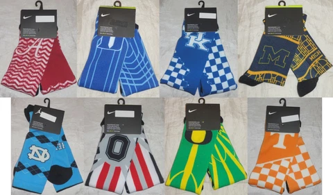 NWT Nike Men Women Youth Performance DRI-FIT NCAA College University Crew Socks Cover