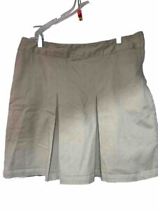 Cat & Jack Girls Skort Skirt Size 16 Uniform Khaki Beige Tan Adjustable School