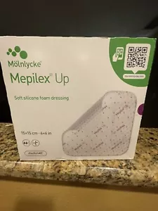 *10 Dressings* Molnlycke Mepilex UP Soft Silicone Foam Dressing 6" x 6" - Picture 1 of 10