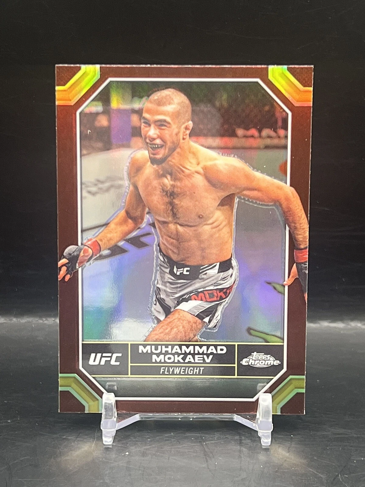 2024 Topps Chrome UFC Muhammad Mokaev Magenta Refractor #144