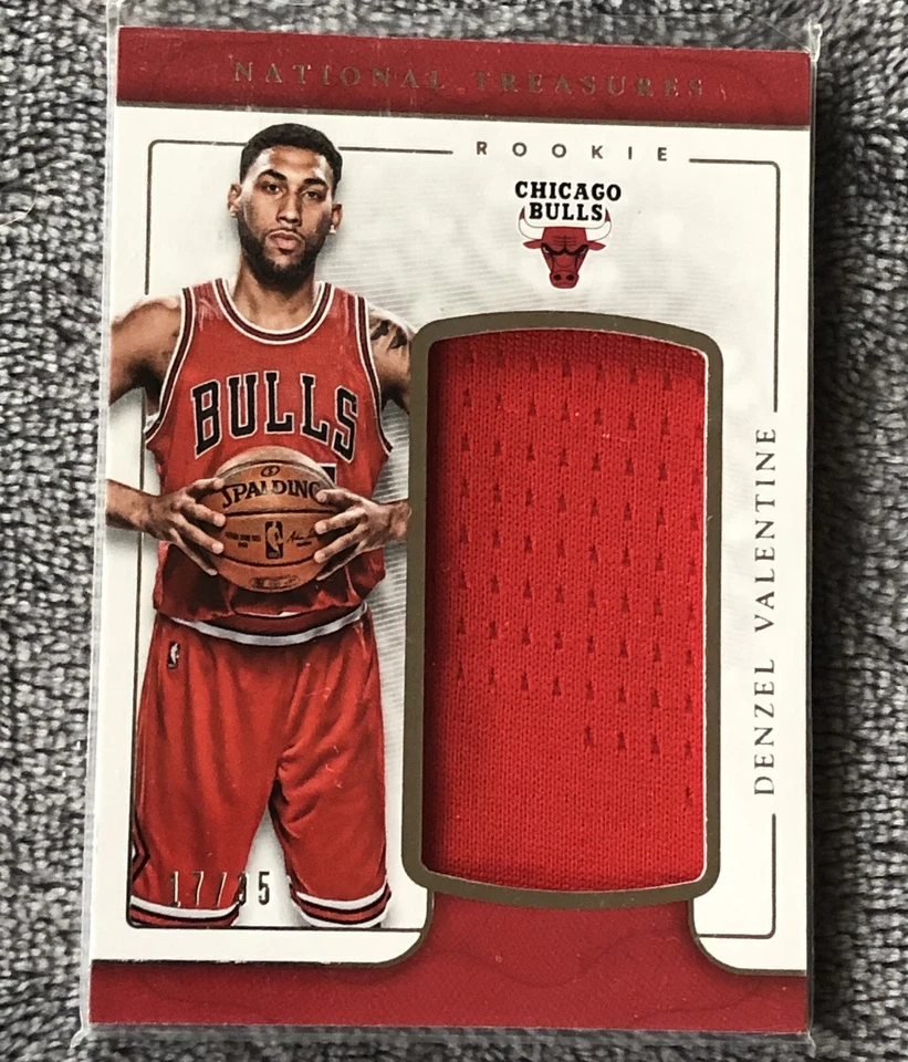 2016 National Treasures Jumbo Materials Bronze /25 Denzel Valentine #15 Rookie - Image 1 of 3