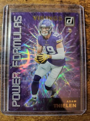 2019 Panini Donruss Adam Thielen Power Formulas #PF-10 Minnesota Vikings - Image 1 of 2