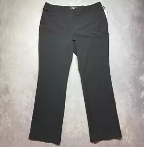 Liz Claiborne Audra Trouser Dress Pants Gray Size 16 Work Mid Rise Boot - Picture 1 of 11