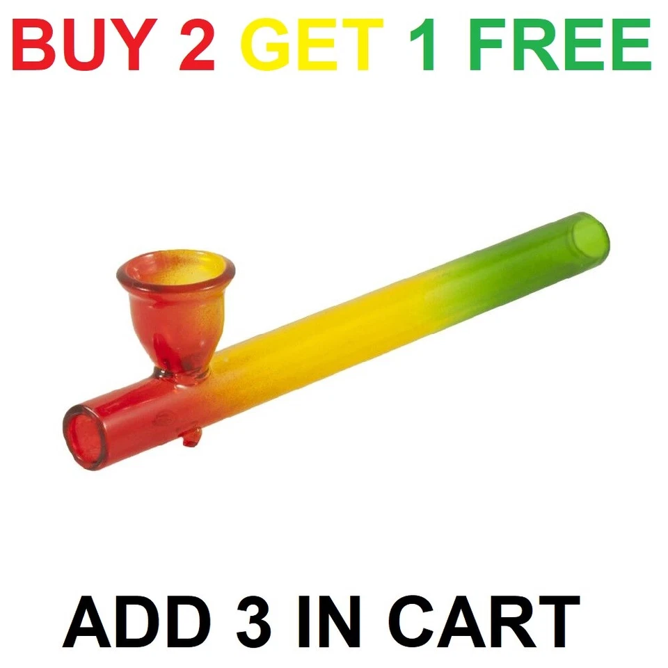 OLIVASTU Steamroller Kawuum Glass Tobacco Herb Smoking Pipe Chillum 11cm Accessory