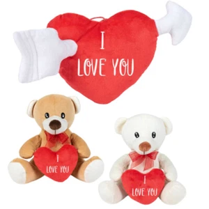 Herzkissen Teddybär I love You U 16cm Liebe Plüschtier Stofftier Geschenkidee - Bild 1 von 4