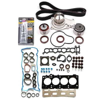 Fits 2003-2007 Dodge Caravan 2.4L Head Gasket Set Timing Belt Kit Water Pump - Image 1 of 4