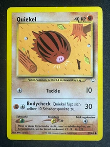 Pokémon Alemán JCC 57/64 Swinub Quiekal Ilimitado Neo Revelación Común Casi Nuevo - Imagen 1 de 2