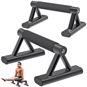 SELEWAERE Parallettes Floor Workout Push Up Handles Non-Slip Pushup Bars Hand... - Picture 1 of 7