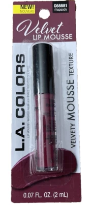 LA Colors Velvet Lip Mousse C68881 Rhapsody-Brand New-SHIPS N 24 HOURS - Image 1 of 4
