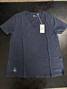NWT WOMEN'S TASC PERFORMANCE ALL DAY V-NECK TEE, SIZE: M, COLOR: NAVY (J564) - Picture 1 of 3