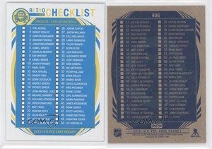 2013-14 O-Pee-Chee Checklist Retro Checklist Cards 1-100 #496