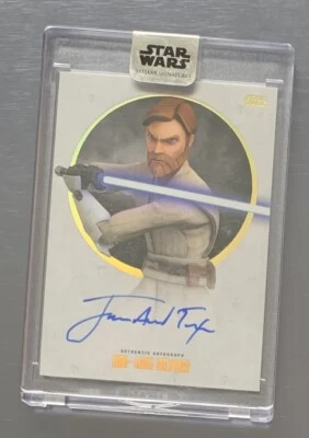 Star Wars Stellar 2017 James Arnold Taylor Obi-Wan Kenobi Autograph Card 4/40 - Image 1 of 4