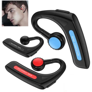 Bone Conduction Bluetooth Headset Driver Trucker Wireless Earpiece Music Earbuds - Picture 1 of 24