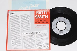 PATTI SMITH -Up There, Down There- 7" 45 mit Product Facts Promo-Flyer - Picture 1 of 1