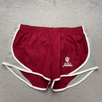 Indiana Hoosiers Pantalones Cortos Mujeres Medianos Rojo Suave Correr Correr Correr Gimnasio Yoga Atlético Foto 1 de 4