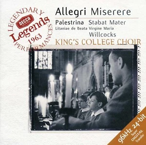 King's College Choir of Cambridge / David Willcocks - Allegri: Miserere / Palest - Picture 1 of 3