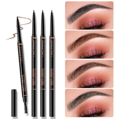 Waterproof Microblading Eye Brow Eyeliner Eyebrow Pencil Pen Brush Makeup Tools - Image 1 of 4