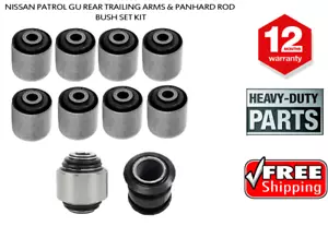 New Bush for Nissan Patrol GU Rear Trailing Arms & Panhard Rod Bush Set Kit - Picture 1 of 7