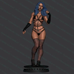 1/24 Scale Sexy Gothic Girl NSFW Uncolored Unassembled Resin Model Toy Kit - Picture 1 of 11