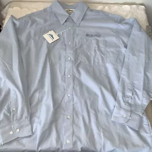 Bragg Heavy Transport LS Blue Shirt Men's 2XL 2XLT Crane Machinery NWT Tall - Picture 1 of 7