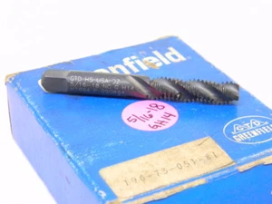 NEU ÜBERSCHÜSSIGER GREENFIELD (USA) SPIRALFLÖTE HANDGEWINDEBOHRER 5/16-18NC GH14 - Bild 1 von 1