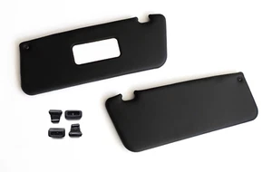 Mercedes-Benz W107 (R107) RHD - Parasoles + Clips, Par, NEGRO, NUEVO - Imagen 1 de 8