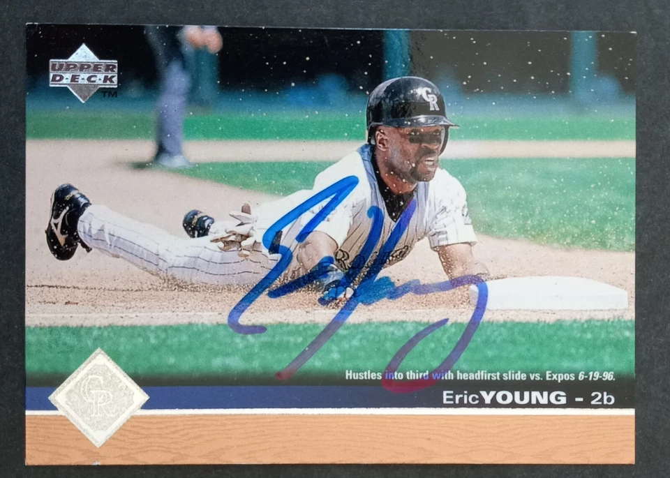 1997 Upper Deck SIGNED: Eric Young, ROCKIES #55 - Image 1 of 1