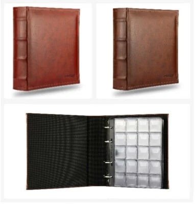 Brown Professional Super Strong 300 Coins ALBUM Large ProSCHULZ New Collection