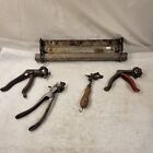 Vintage Saw Blade Sharpening Clamp And Sets ~ Stanley -  Triumph Pat Oct 1905