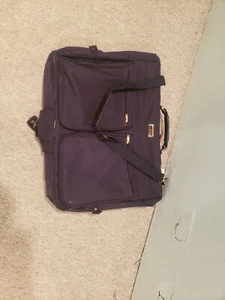 SAMSONITE GARMENT SUIT LUGGAGE BAG - LARGE NAVYBLUE BUSINESS TRAVEL CARRY-ON - Picture 1 of 12