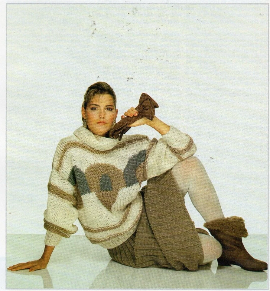 WITH-IT MOTIFS FOR A MODERN MISS SWEATER KNITTING PATTERN - Image 1 of 1