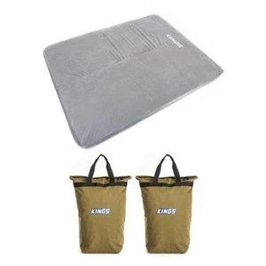 Adventure Kings Self Inflating Foam Mattress Queen+2xDoona/Pillow Canvas Bag - Picture 1 of 12