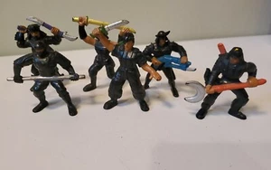 6er Set Aikido Force Mattel GUTS PVC Action Figuren Lot 1986 Vintage Selten Spielzeug - Bild 1 von 6