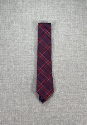 Corbata Club Room para hombre de diseñador a cuadros roja clásica nueva precio de venta sugerido por el fabricante 55,00 USD Foto 1 de 2