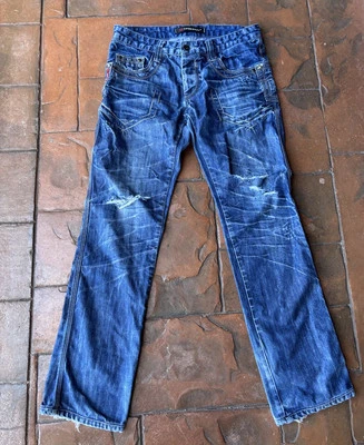 Pantalones de mezclilla para hombre Cipo & Baxx parches desgastados con botones 34x34 Foto 1 de 4